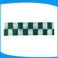Schwarzes kariertes PVC-Band, grünes quadratisches bedrucktes PVC-Band, reflektierende Vinylbeschriftung für hohe Sichtbarkeit Uniform
